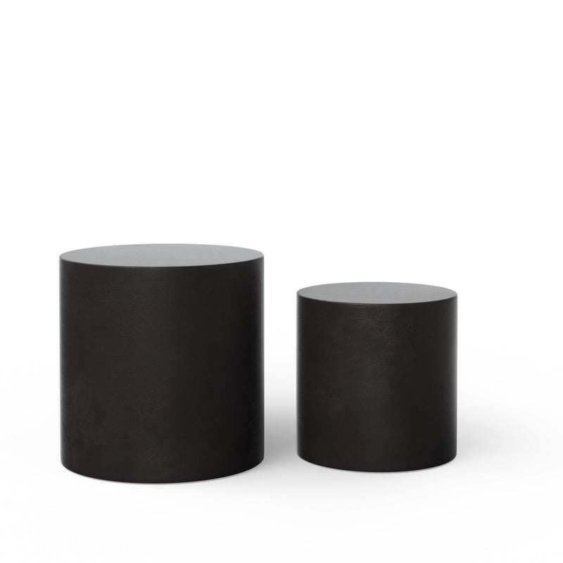 Una Pedestal - Set of 2 - Urbia Tables - Dark Grey - HORNE