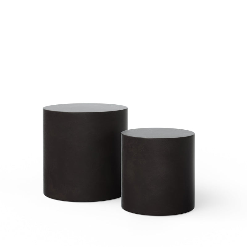 Una Pedestal - Set of 2 - Urbia Tables - Dark Grey - HORNE