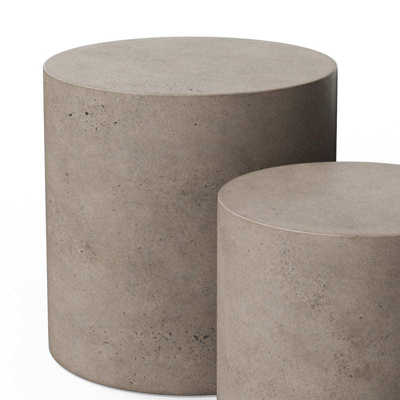 Una Pedestal - Set of 2 - Urbia Tables - Dark Grey - HORNE