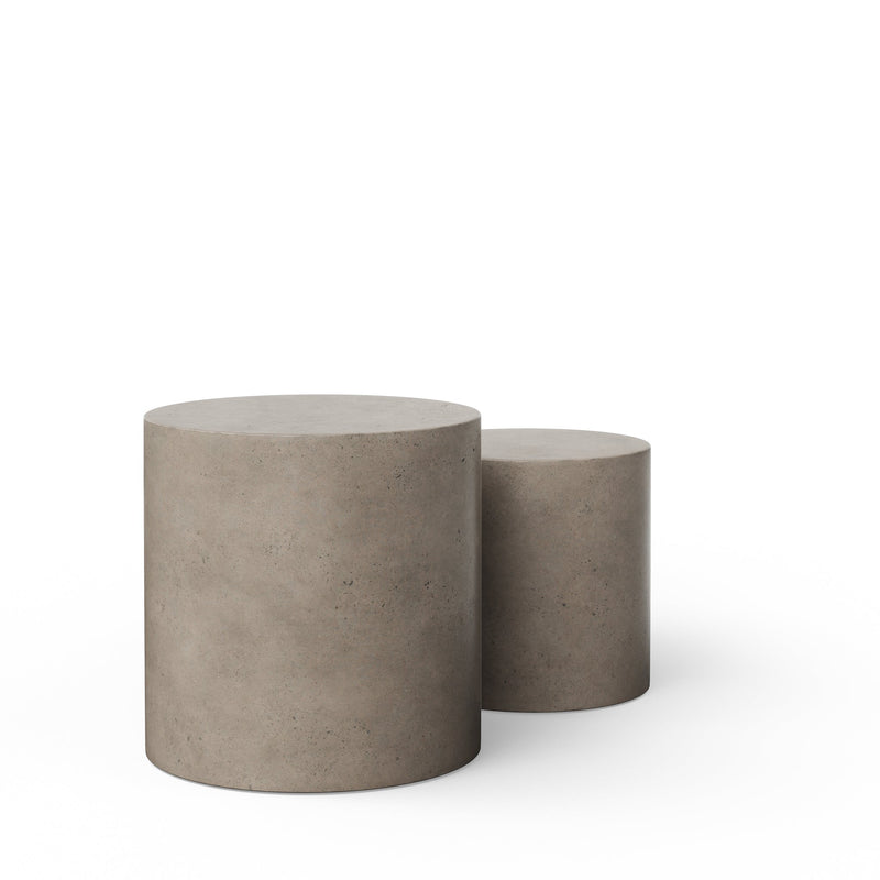 Una Pedestal - Set of 2 - Urbia Tables - Dark Grey - HORNE