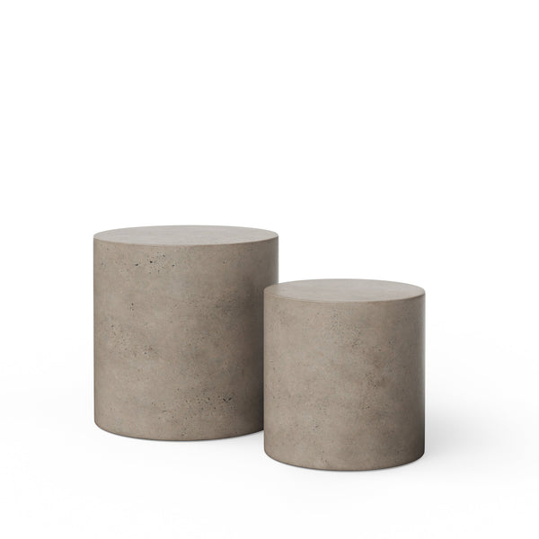 Una Pedestal - Set of 2 - Urbia Tables - Dark Grey - HORNE