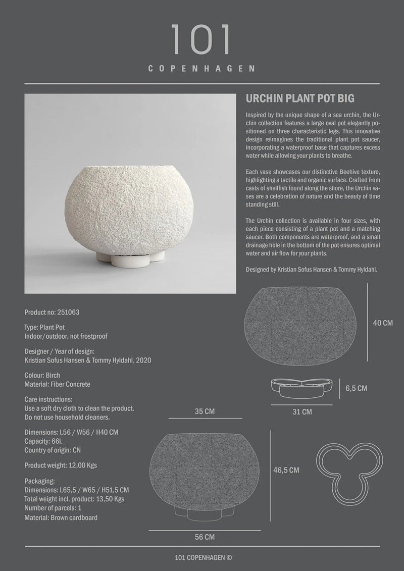 Urchin Plant Pot - 101 Copenhagen Vases - Big - HORNE