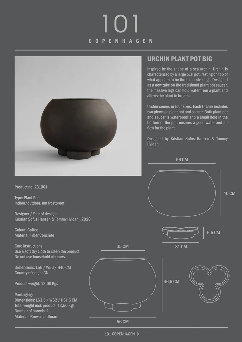 Urchin Plant Pot - 101 Copenhagen Vases - Big - HORNE