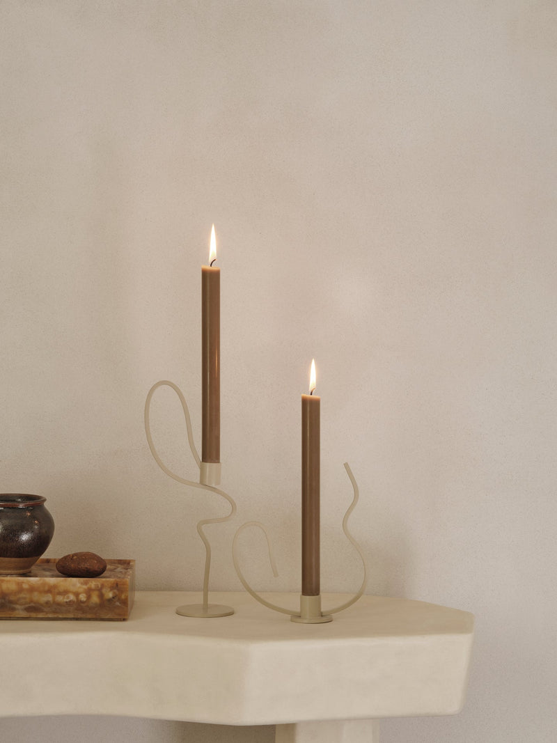Valse Candle Holder - Ferm Living - Candle Holders - Black - Low - HORNE