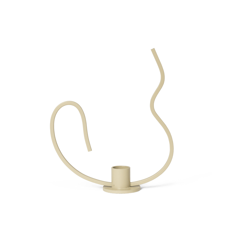 Valse Candle Holder - Ferm Living - Candle Holders - Black - Low - HORNE