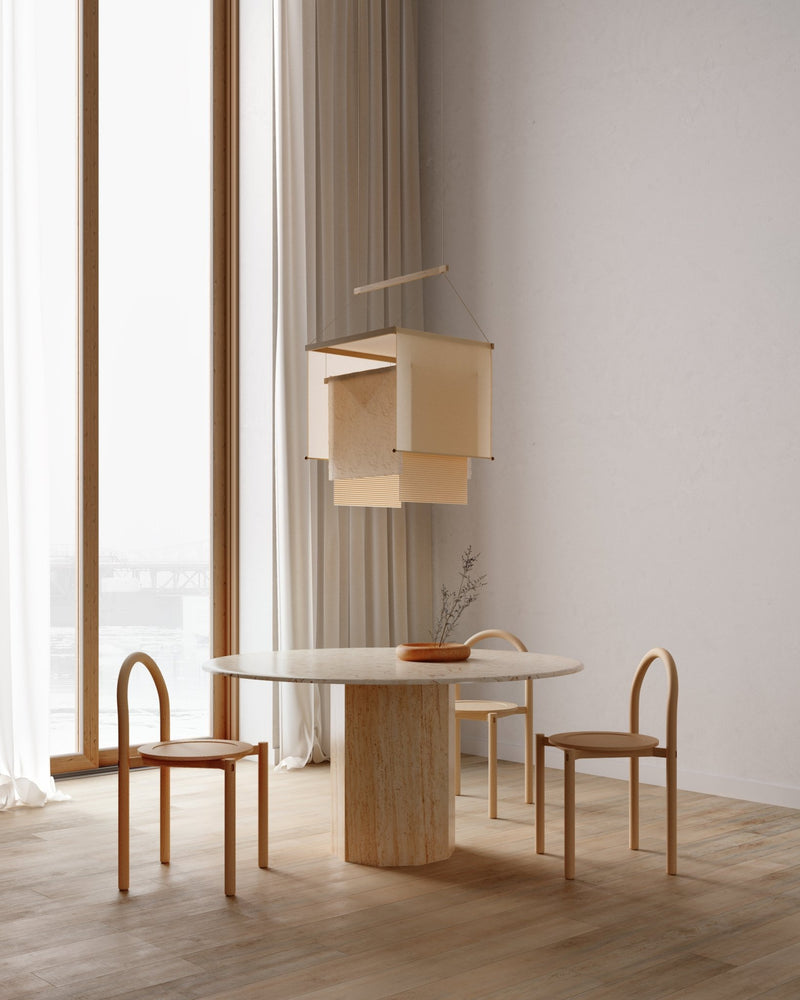 Veil Square Pendant - Ladies & Gentlemen Lighting - Linen Muslin - HORNE