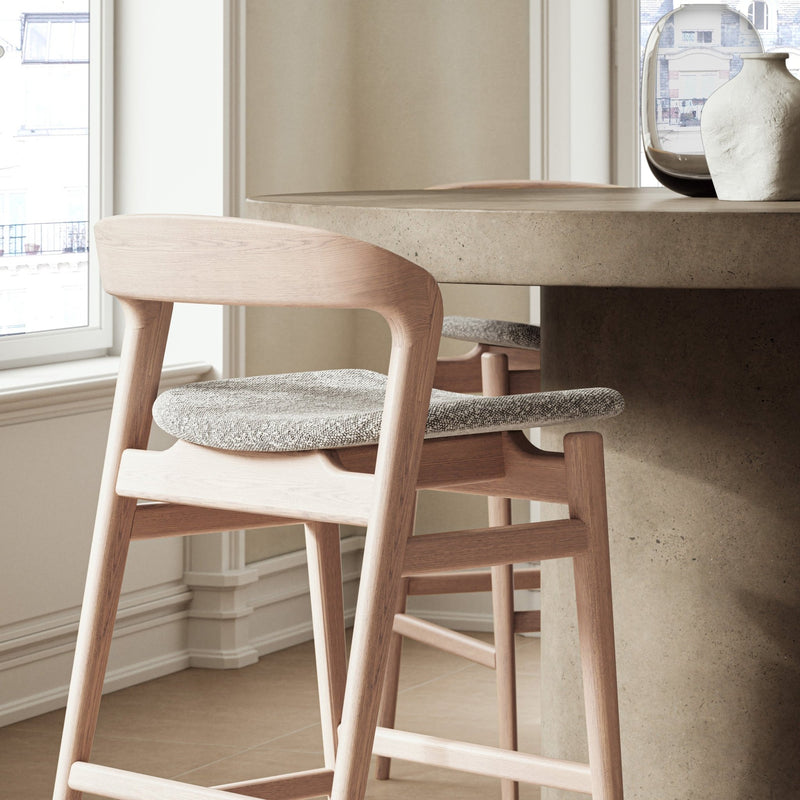 Velma Counter Stool - Urbia Chairs - Crafted Glaze Nevoa - HORNE