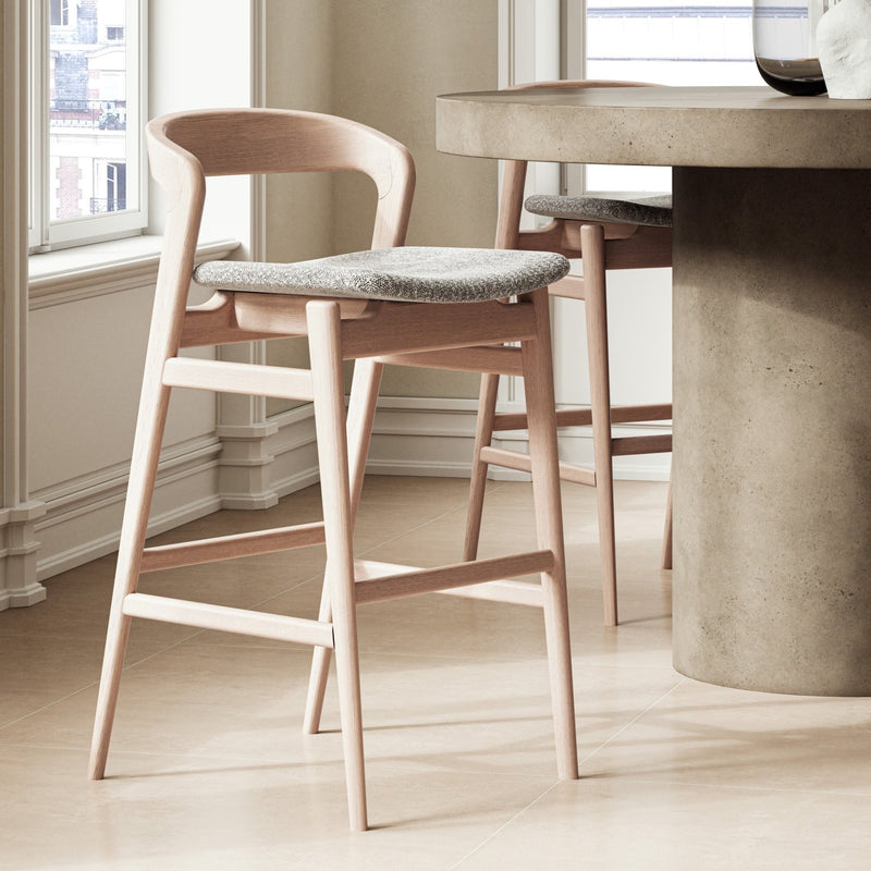 Velma Counter Stool - Urbia Chairs - Crafted Glaze Nevoa - HORNE