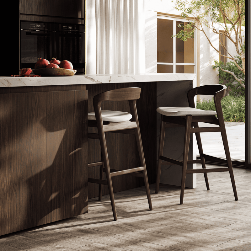 Velma Counter Stool - Urbia Chairs - Crafted Glaze Nevoa - HORNE