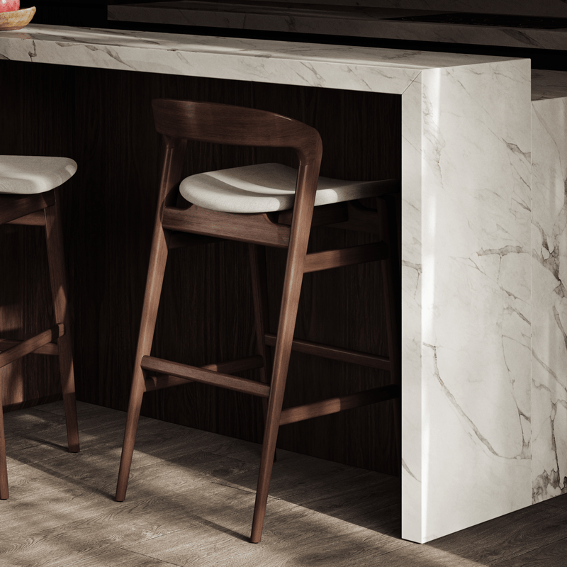 Velma Counter Stool - Urbia Chairs - Crafted Glaze Nevoa - HORNE