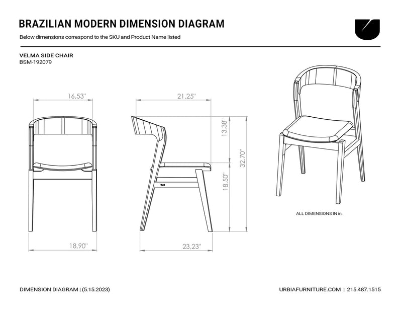 Velma Side Chair - Urbia Chairs - Crafted Glaze Nevoa - HORNE