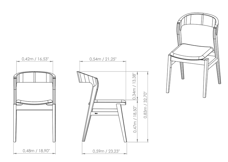 Velma Side Chair - Urbia Chairs - Crafted Glaze Nevoa - HORNE