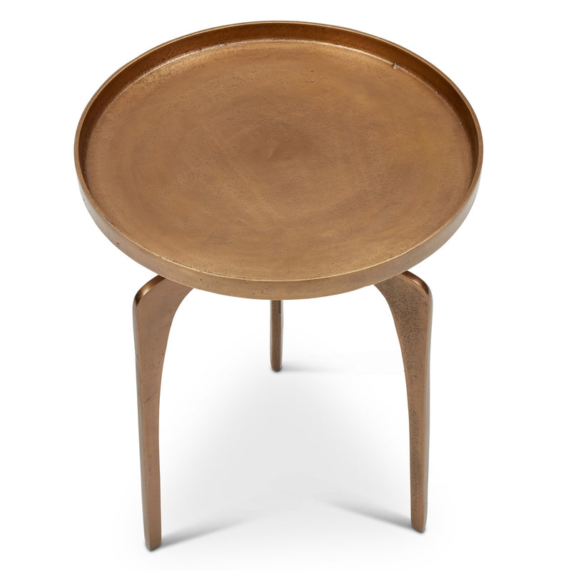 Vinya End Table - Urbia Table + Task - Antique Brass - HORNE