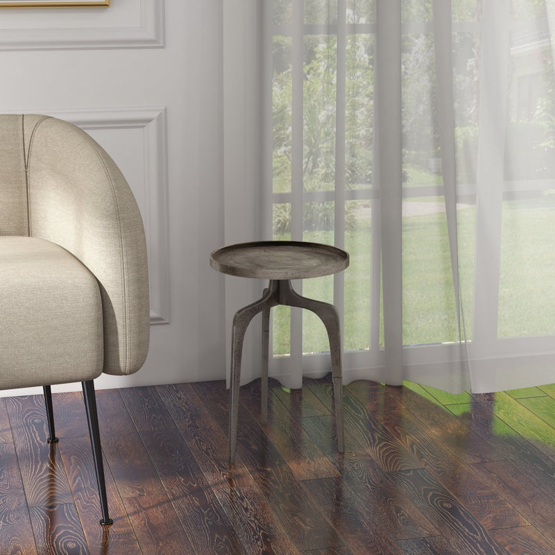 Vinya End Table - Urbia Table + Task - Antique Brass - HORNE