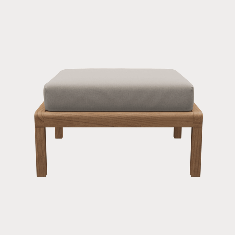 Virkelyst Pouf - Skagerak by Fritz Hansen - Outdoor Furniture - Teak / Ash - HORNE