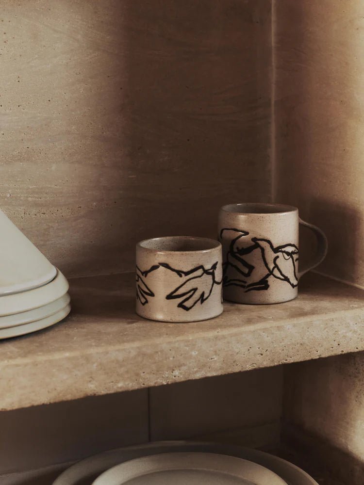 Vuelo Mug - Ferm Living Drinkware - Cream - HORNE