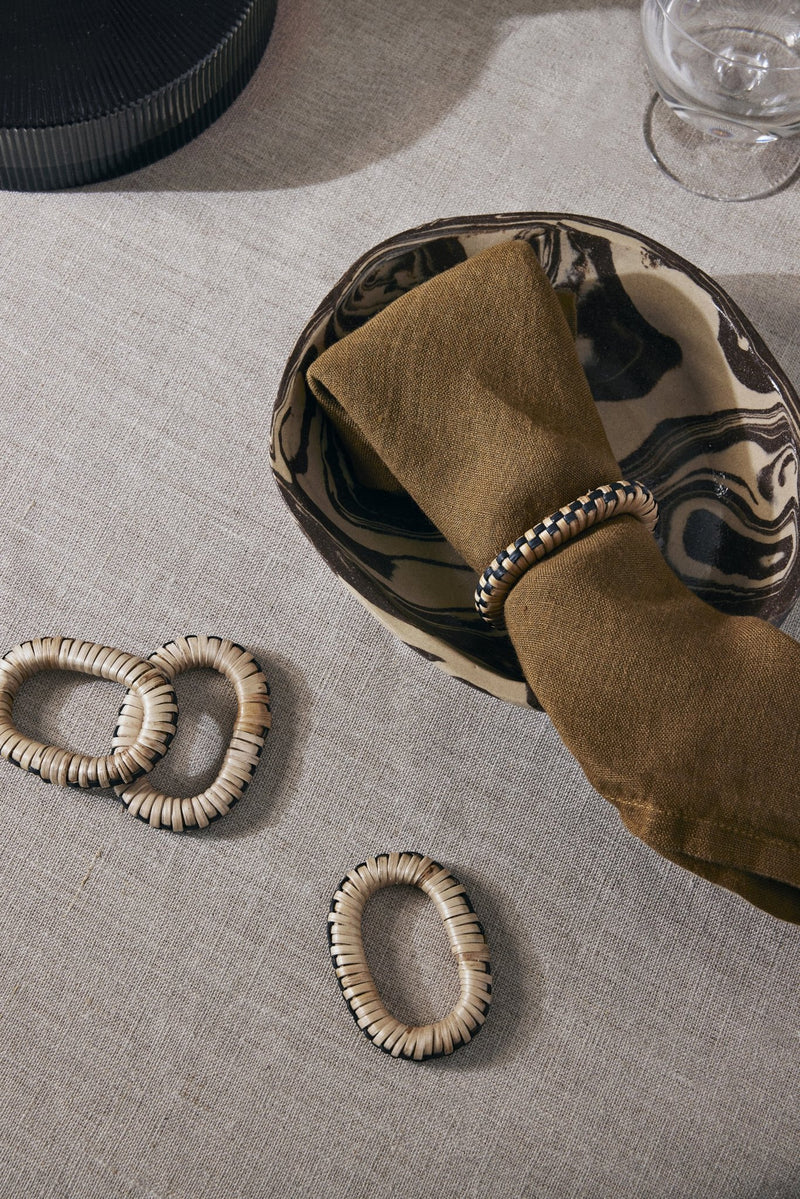 Weave Napkin Rings - Set of 4