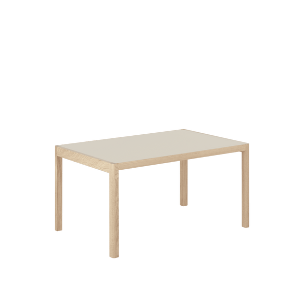 Workshop Table - Muuto Tables + Desks - Warm Grey Linoleum/Oak - HORNE