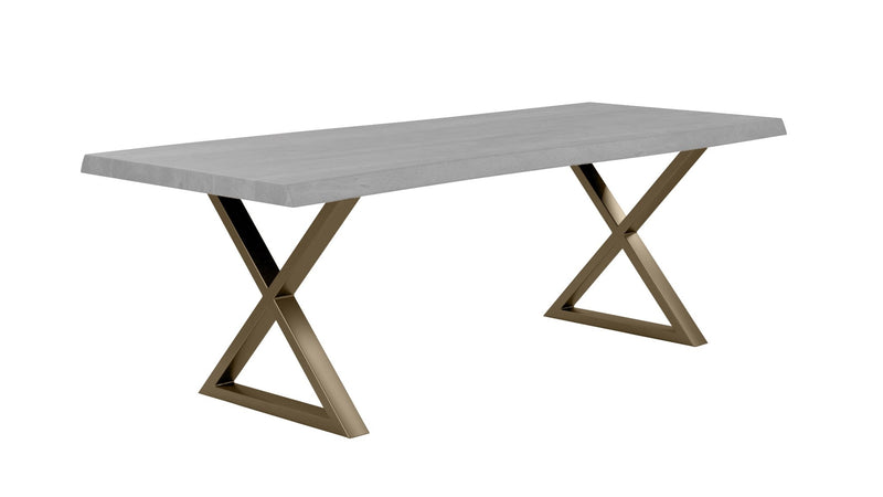 X Dining Table Base - Set of 2 - Urbia Table + Task - Antique Brass - HORNE