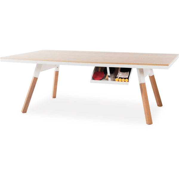 You And Me Ping Pong Table Wood - 220 Medium - RS Barcelona - Stools + Benches + Ottomans - Oak - White - HORNE