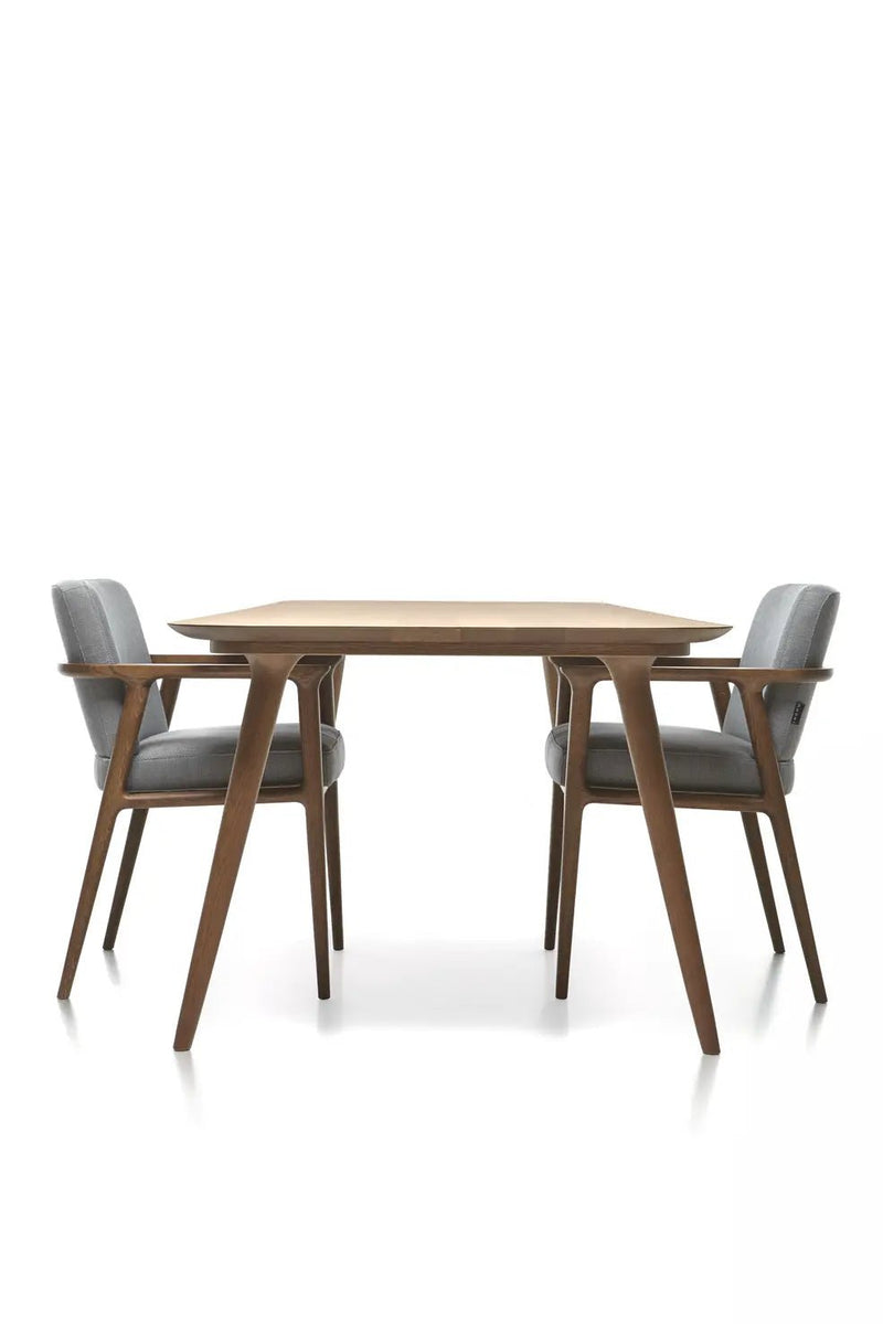 Zio Dining Chair - Moooi Chairs - Zio Dining Oray Ronan Gravel Cinnamon - HORNE