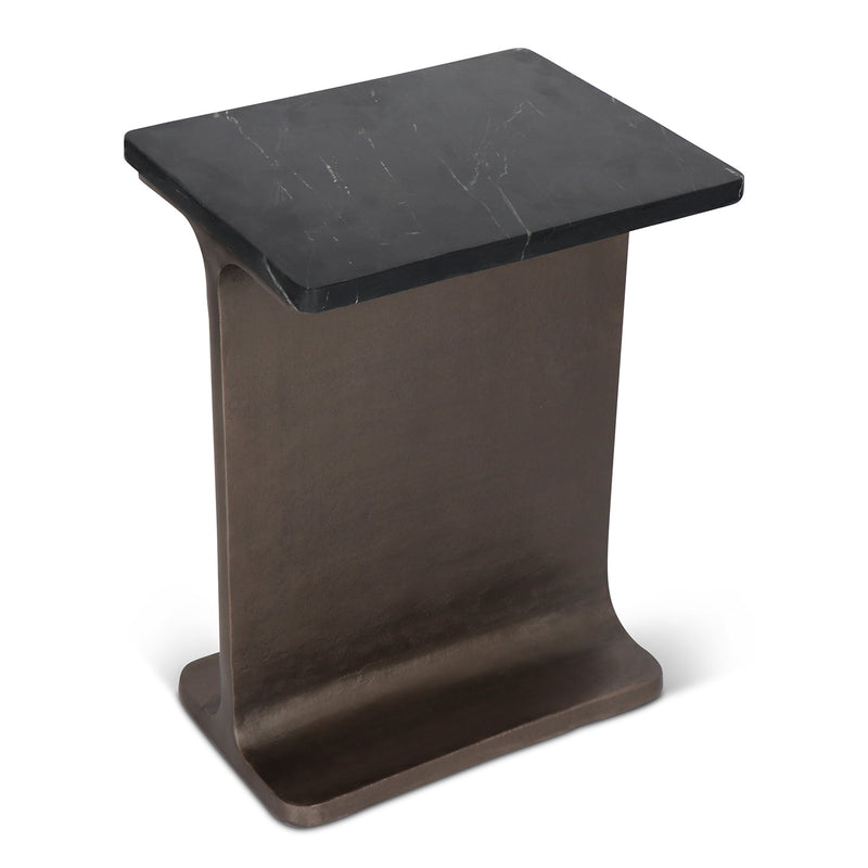 Zuma I Beam Side Table - Urbia Table + Task - Fantasy Black Bronze - HORNE