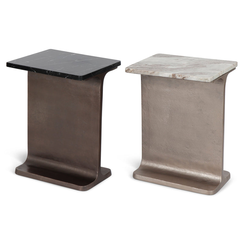 Zuma I Beam Side Table - Urbia Table + Task - Fantasy Black Bronze - HORNE