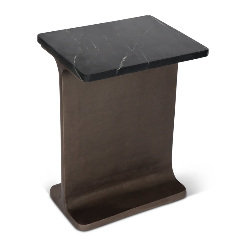 Zuma I Beam Side Table - Urbia Table + Task - Fantasy Black Bronze - HORNE