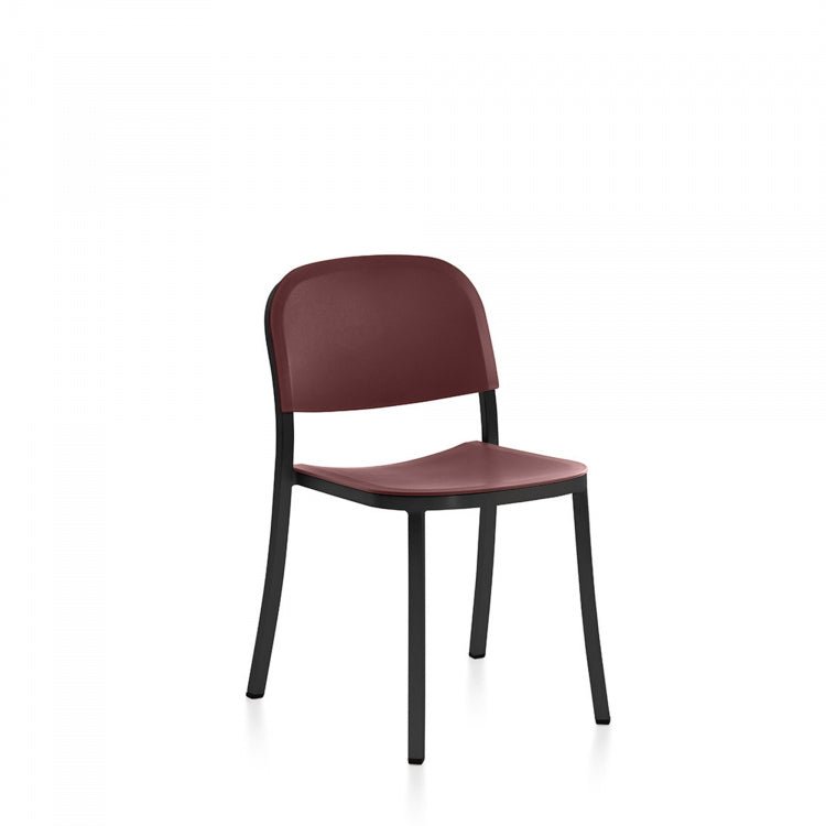 1 Inch Side Chair - Emeco - Chairs - Hand - brushed Aluminum - Sand - HORNE