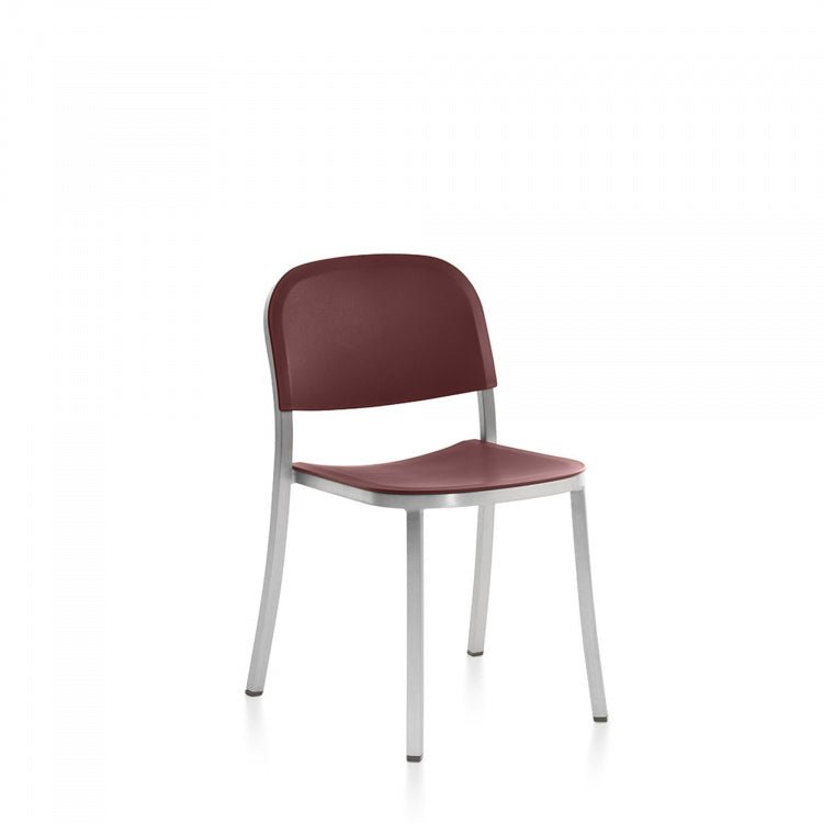 1 Inch Side Chair - Emeco - Chairs - Hand - brushed Aluminum - Sand - HORNE