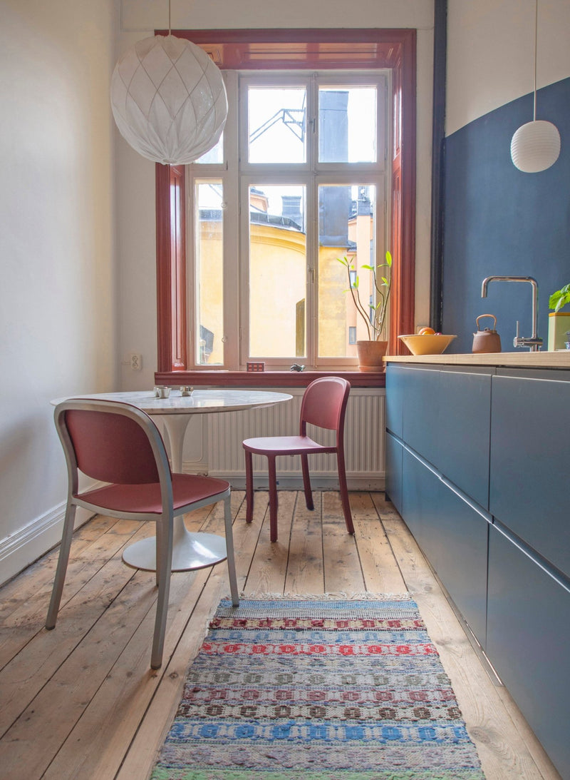 1 Inch Side Chair - Emeco - Chairs - Hand - brushed Aluminum - Sand - HORNE