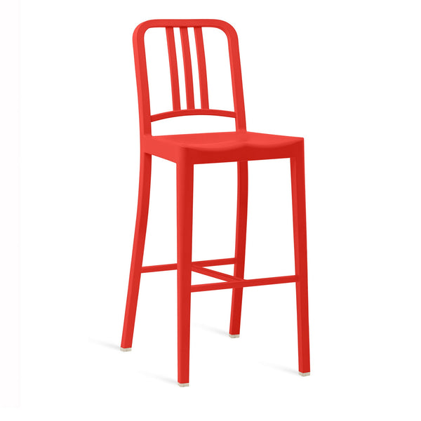 111 Navy Barstool - Emeco - Stools + Benches + Ottomans - Red - HORNE