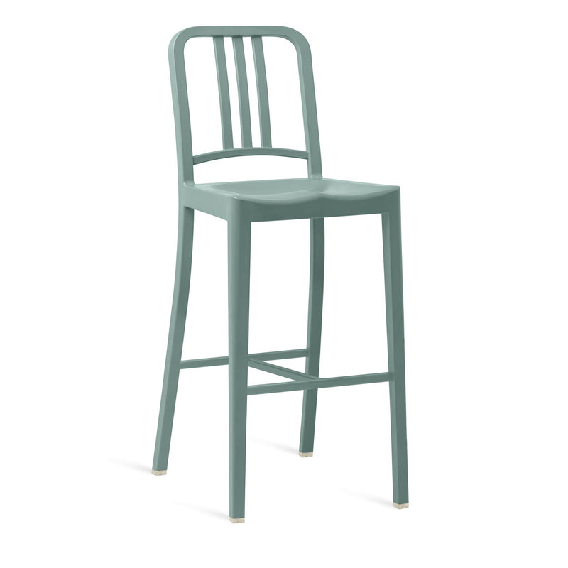 111 Navy Barstool - Emeco - Stools + Benches + Ottomans - Red - HORNE
