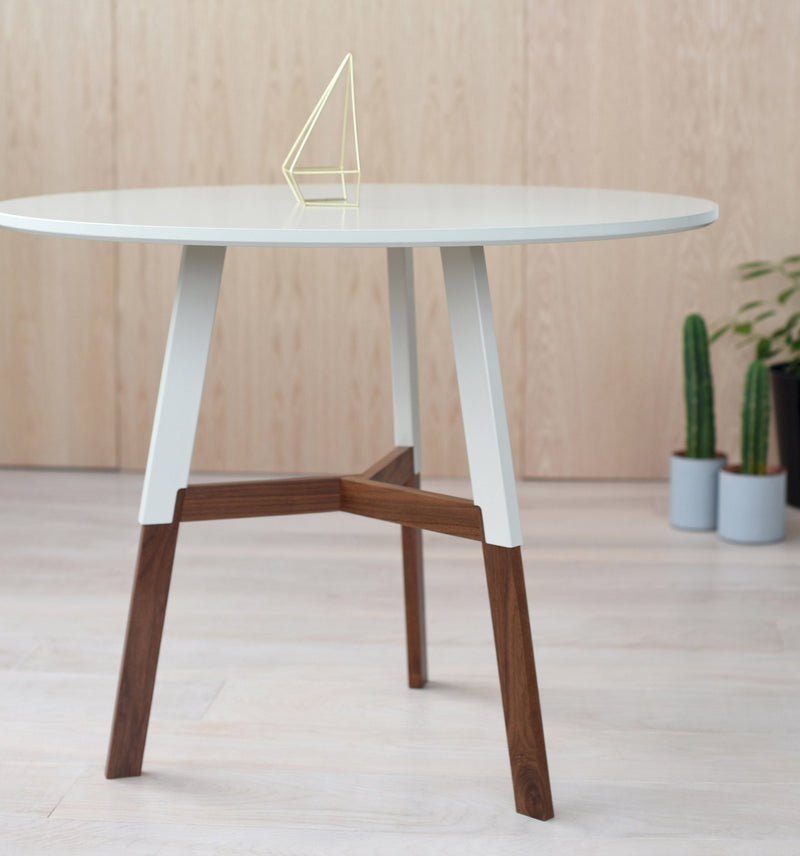 1/2 Nelson Cafe Table - Misewell - Tables + Desks - Maple/White - HORNE