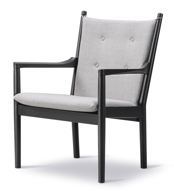 1788 Easy Chair - Black Lacquered Oak - Fredericia - Chairs - Capture 4101 Fabric - HORNE
