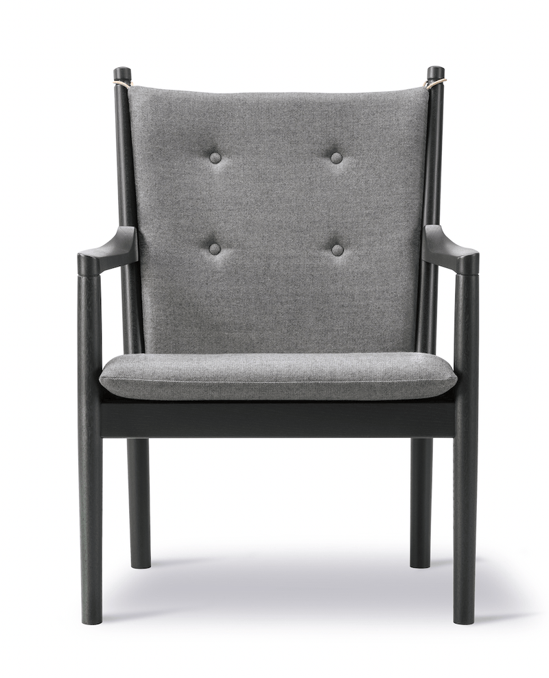 1788 Easy Chair - Black Lacquered Oak - Fredericia - Chairs - Capture 5201 Fabric - HORNE