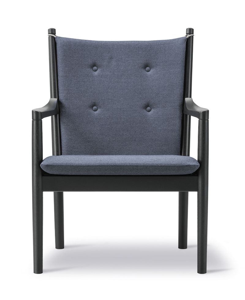 1788 Easy Chair - Black Lacquered Oak - Fredericia - Chairs - Capture 5201 Fabric - HORNE