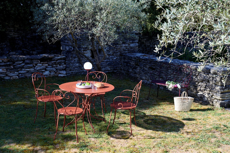 1900 Armchair - Set of 2 - Fermob - Outdoor Furniture - Black Cherry - HORNE