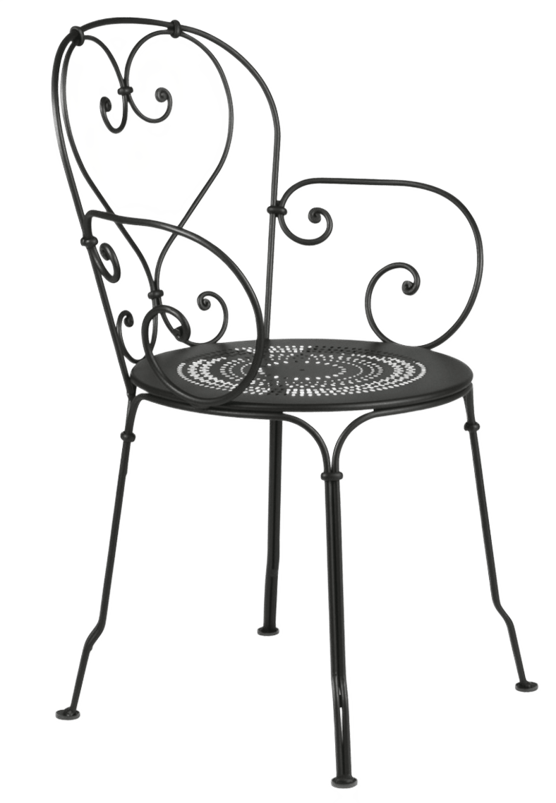 1900 Armchair - Set of 2 - Fermob - Outdoor Furniture - Black Cherry - HORNE
