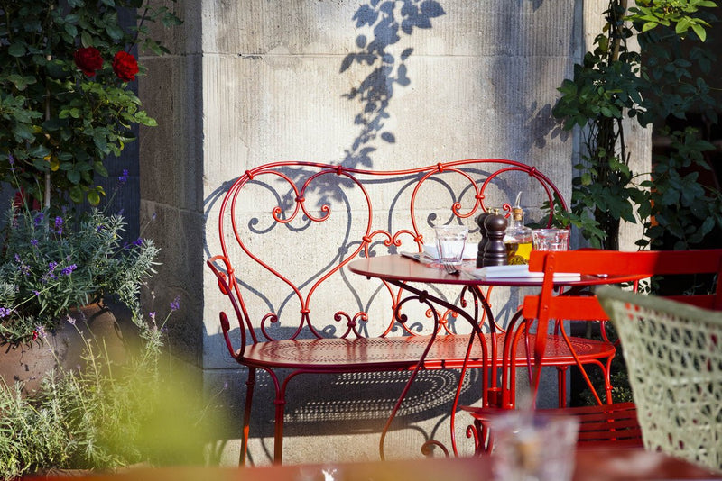 1900 Bench - Fermob - Outdoor Furniture - Black Cherry - HORNE