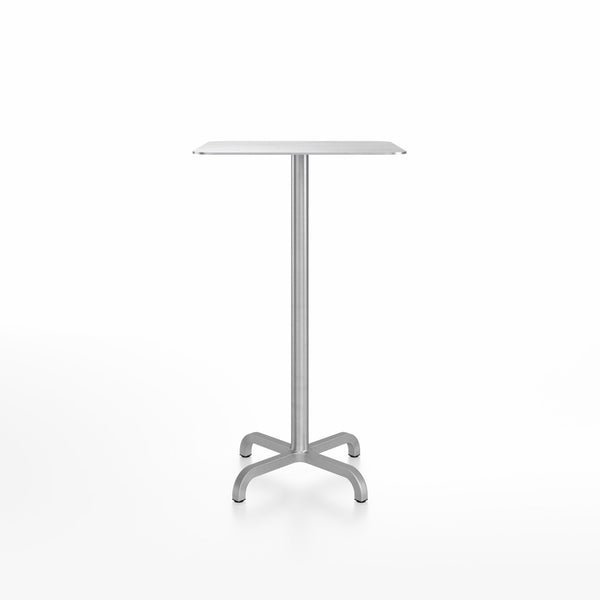20 - 06 Bar Table - 24" x 30" Rectangular - Emeco - Tables - Aluminum - Hand Brushed - HORNE