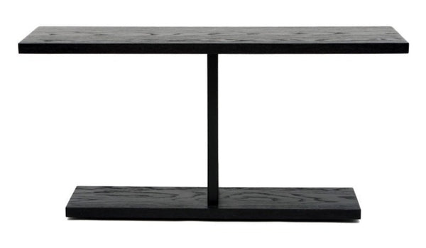 2020 Console Table - Artless - Sideboards + Cabinets - 48"W x 18"D x 24"H - Black Oak + Matte Black - HORNE