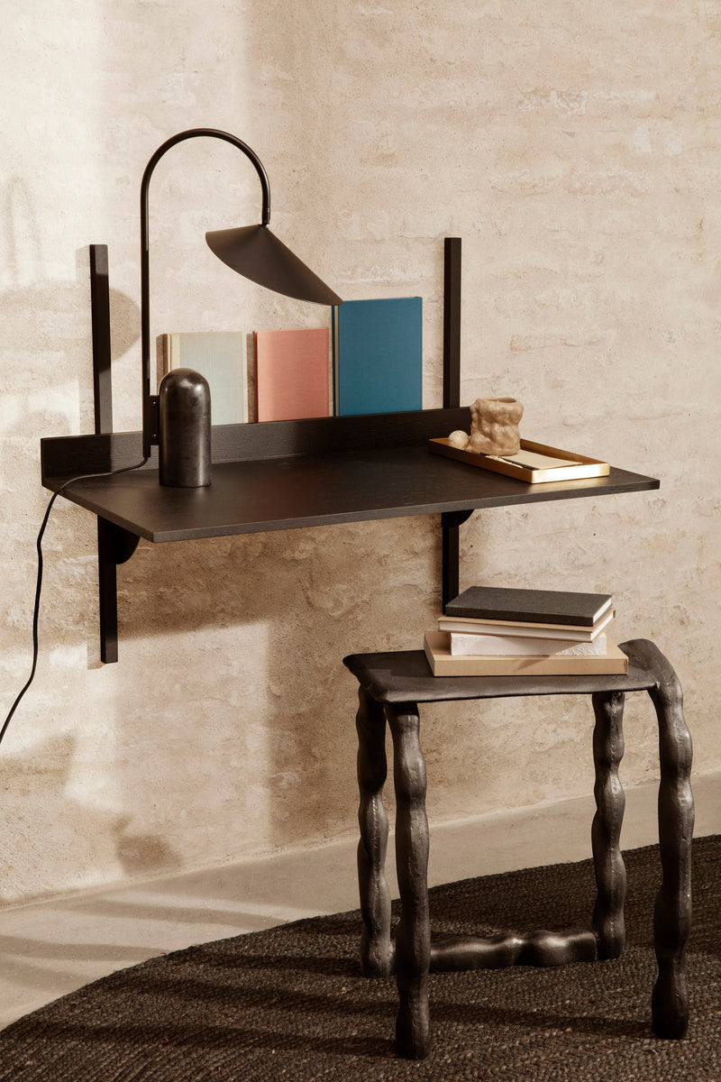 Sector Desk - Ferm Living - Desks - Oak - Black Brass - HORNE