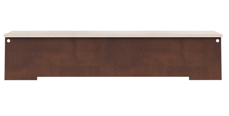 64 Bench - Frama - Stools + Benches + Ottomans - Travertine/Corten Steel - HORNE