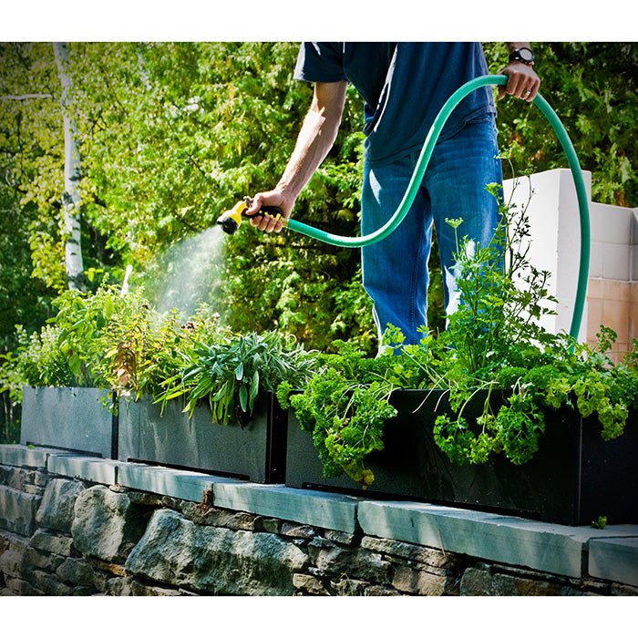 8 Gallon Rectangle Planter - Loll Designs - Outdoor Accessories - Black - HORNE