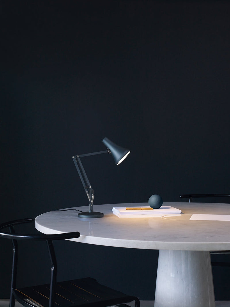 90 Mini Mini Desk Lamp - Anglepoise - Table + Task - Carbon Black and Black - HORNE