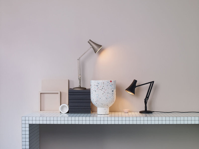 90 Mini Mini Desk Lamp - Anglepoise - Table + Task - Carbon Black and Black - HORNE