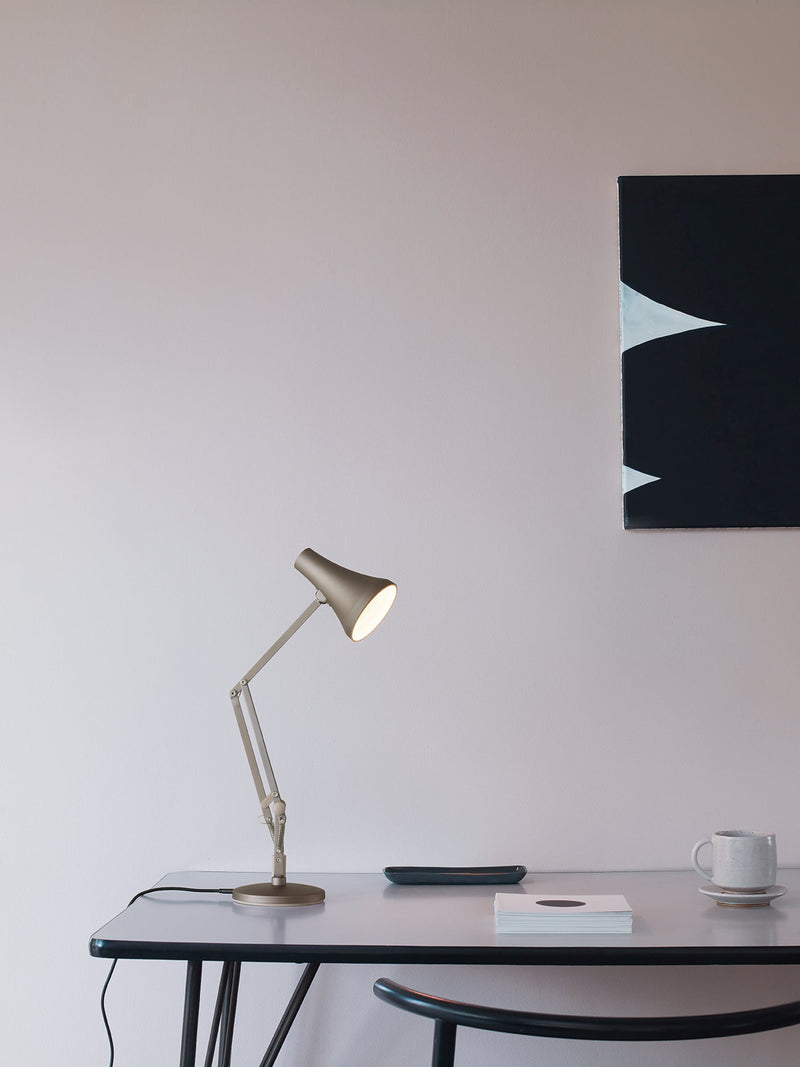 90 Mini Mini Desk Lamp - Anglepoise - Table + Task - Carbon Black and Black - HORNE