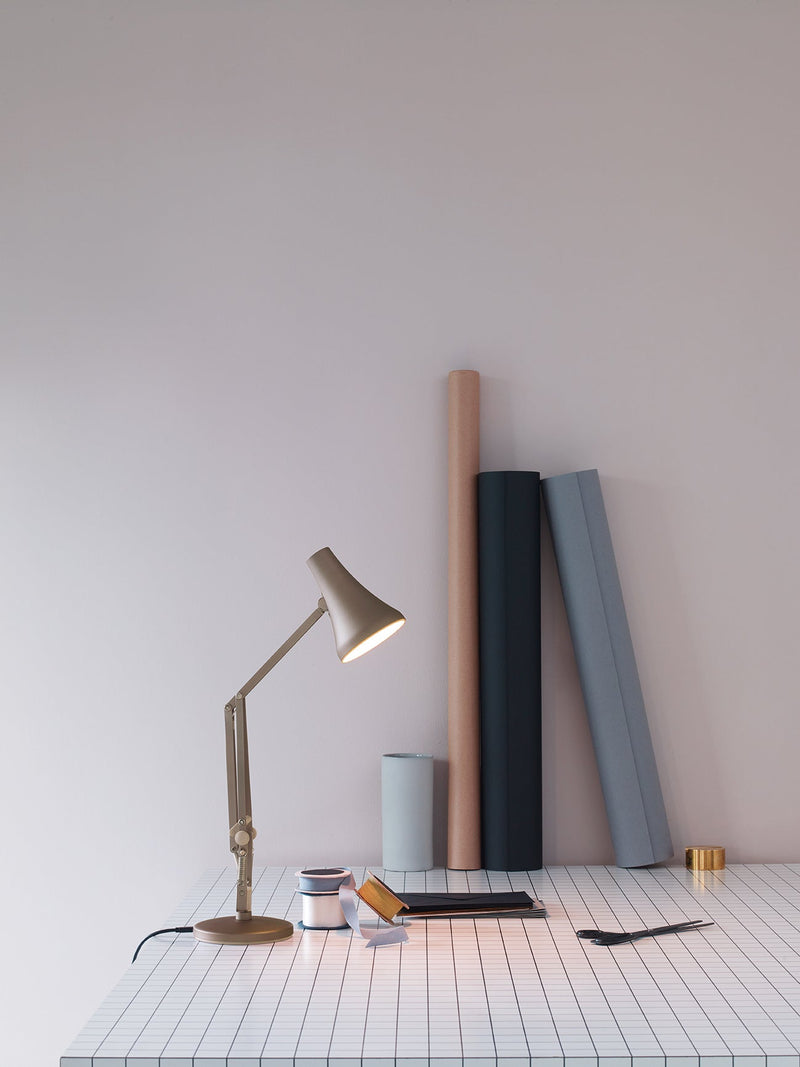 90 Mini Mini Desk Lamp - Anglepoise - Table + Task - Carbon Black and Black - HORNE