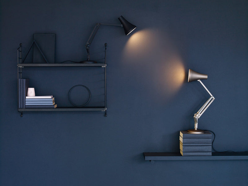 90 Mini Mini Desk Lamp - Anglepoise - Table + Task - Carbon Black and Black - HORNE